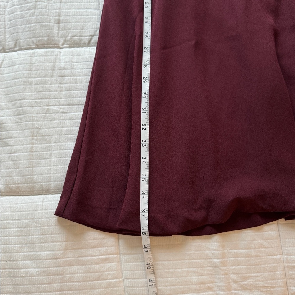 Ann Taylor burgundy dress with 3/4 sleeves, size 8 - Picture 8 of 11